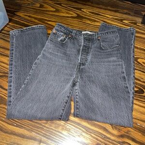 Levi Ribcage Straight Ankle Jeans